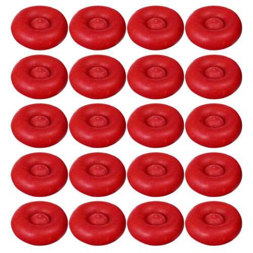 Glass Sealant Tip Cap Red 1.3x1.3 cm 2 pcs