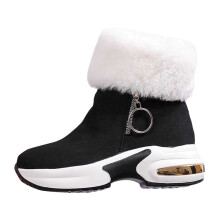 Women's Winter Snow Boots Black Size 6