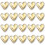 Gold Heart Refrigerator Magnets Home Decor 22 Pcs 1