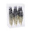 Black Christmas Ball Ornaments 6-Pack 6.7 Inch 1