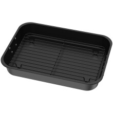 Non-Stick Roasting Pan Set Deep Easy-Clean 2 pcs