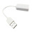USB Sound Card 2.0 Audio Splitter White 1
