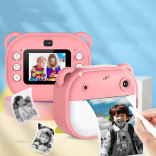 Instant Print Camera for Kids, 2-Inch Screen, 12MP