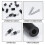 640 Pcs Electrical Outlet Screws Spacers, Black Nylon Round Spacer Assortment Kit, Plastic Spacers Without Threaded 4