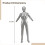 Inflatable Full-Body Mannequin PVC 65 inch 4