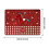 Rode feestelijke paarden deurmat van polyester, 58 x 89 cm, antislip 3
