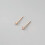 925 Sterling Silver Round Stud Earrings Rose Gold 2mm 4