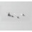 925 Sterling Silver Round Stud Earrings Rose Gold 2mm 1