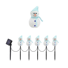 Zonne-LED sneeuwpop padpaaltjes buiten kerstdecoratie