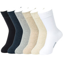 Damessokken van katoenrijk materiaal, geurwerend, 6-pack