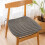 Pluche stoelkussen Ergonomisch 18x19 inch 1