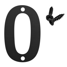 Black Metal House Numbers 3.5 Inch for Door Mailbox Garden