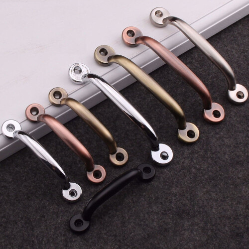 Zinc Alloy Door Pull Handle 78mm–110mm Silver 1/2/5 pcs
