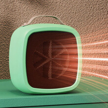 Electric Desktop Heater 500W with Tip-Over Protection Green