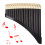 Pan Pipe Instrument Key Woodwind 16 Pipes Brown 6
