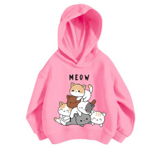 Hoodie met lange mouwen en preppy stijl voor meisjes, Y2K-maat, 3-12 jaar