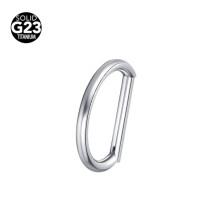 Nasenring aus Titan mit Mikrozirkonia, Unisex