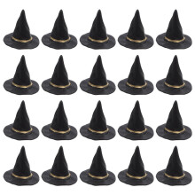 Mini chapeaux de sorcière pour loisirs créatifs, accessoires en plastique, 40 pièces