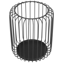 Bougeoir en métal noir, pot décoratif, 1 pièce