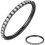 Titanium neusring met micro-zirkonia steentjes 1