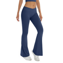 Damen-Yogahose, hochgeschnittene Schlagleggings, 1 Paar