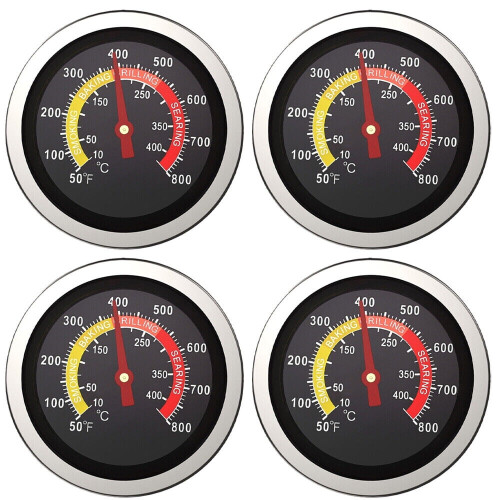 Temperature Gauge for BBQ Grill Smoker Pit