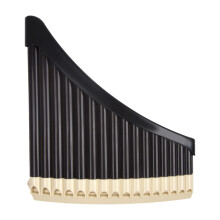 Pan Pipe Musical Instrument Woodwind 16 Pipes Brown
