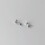 925 Sterling Silver Round Stud Earrings Rose Gold 2mm 7