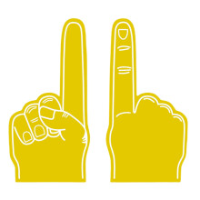 Schaumstoff-Finger-Handstütze für Sportfans (groß)