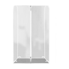 Housse transparente anti-poussière pour portant à vêtements avec fermeture éclair