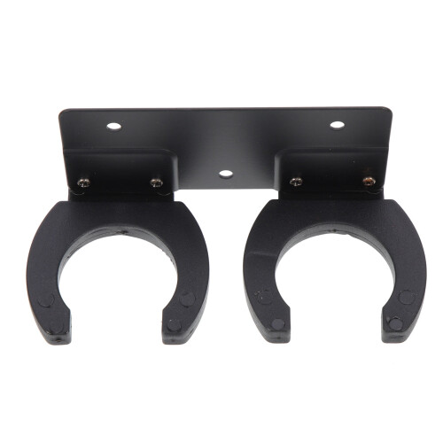 Supporto da parete per microfono/cuffia karaoke, colore nero.