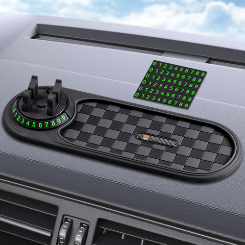Autodashboardmat met draaibare telefoonhouder (1 stuk)