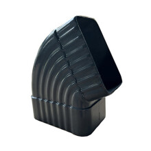 Aluminium stuprörsböj 90/65 svart