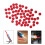 Glass Sealant Tip Cap Red 1.3x1.3 cm 2 pcs 3