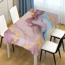 Marmeren tafelkleed roze goud rechthoekig 60x108 inch