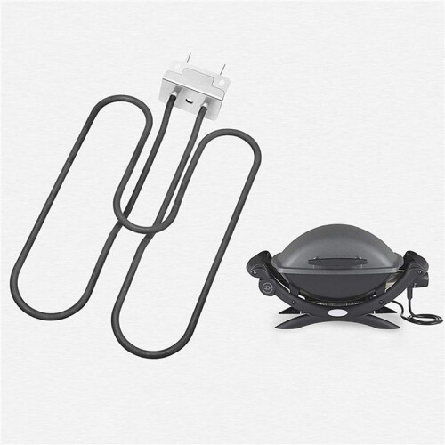 2X for  66631 Heating Elements Barbecue Grill Heating Pipe  Q140 Q1400 Replacement Accessories,EU Plug 1