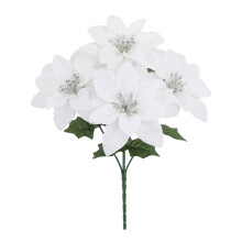 Decorazione natalizia artificiale a forma di stella di Natale (1 pezzo)