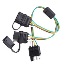 Divisor de reboque 12V, 2 vias, 4 pinos, adaptador Y, 45 cm