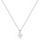 Sterling Silver Initial Pendant Necklace A-Z on Figaro Chain 1