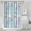 Douchegordijn van schelpen, waterdicht polyester, 72x72 inch 1