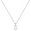 Sterling Silver Initial Pendant Necklace A-Z on Figaro Chain 1