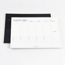 B5 Wochenplaner Notizblock, undatiert, 60 Blatt
