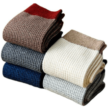 Chaussettes de travail pour hommes en mélange de coton respirant, lot de 5 paires