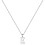 Sterling Silver Initial Pendant Necklace A-Z on Figaro Chain 1