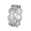Bague de couple en acier inoxydable sablé argenté, taille 8 1