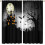 Cortinas Blackout de Halloween com Estampa de Castelo, Lua, Morcego e Gato (52x84) 1