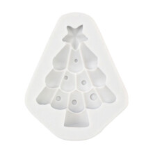Moule en silicone sapin de Noël et houx pour fondant