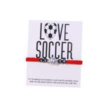 Soccer Charm Bracelet Adjustable Unisex 1 pc