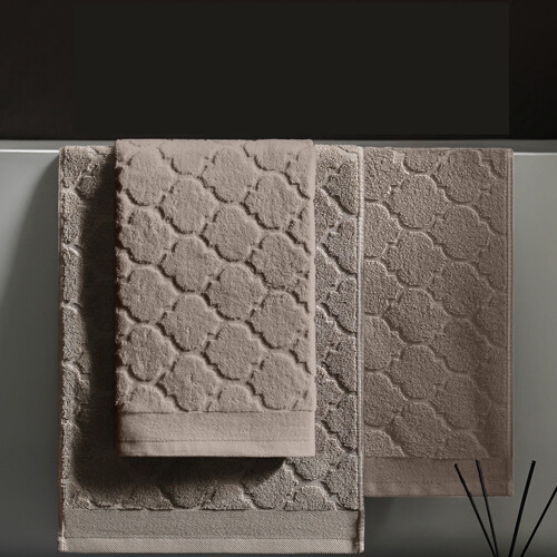 Ensemble de serviettes de bain d'intérieur marron épaisses, douces et absorbantes, 4 pièces