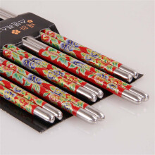 Baguettes en acier inoxydable 304SS, lot de 5 paires, 22,5 cm (8,85 pouces).